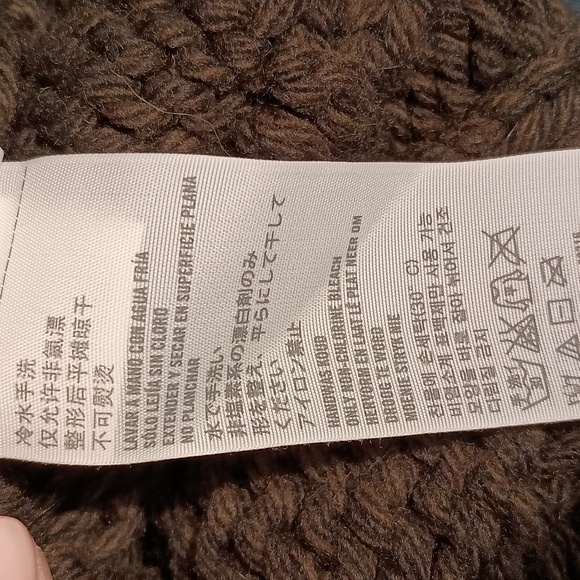 Abercrombie & Fitch Jacket Sweater Cable Knit Size Large Color Army Green NWTp - Picture 11 of 12